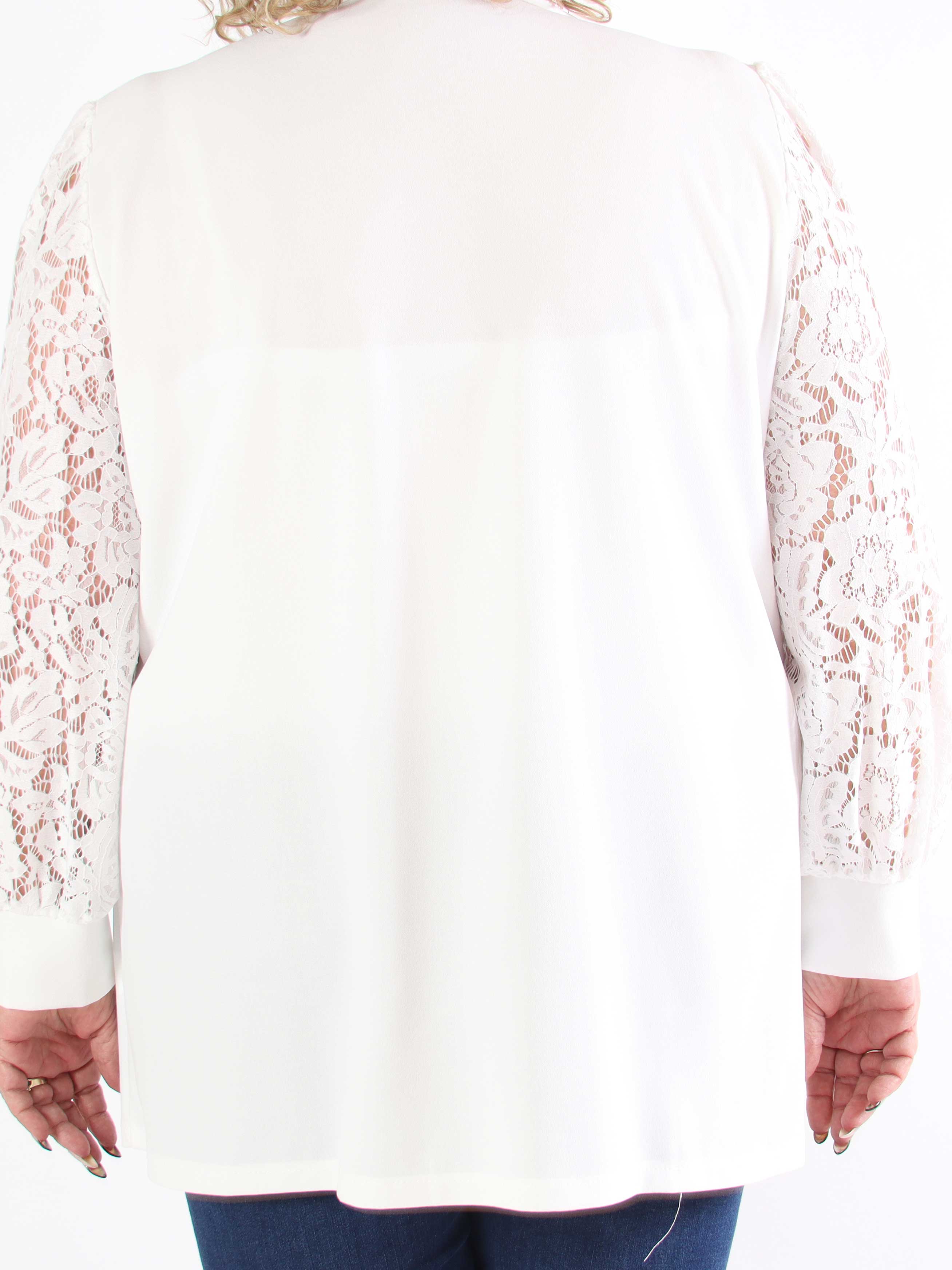 Kata Lace - Oversized blazer med ärmar i spets